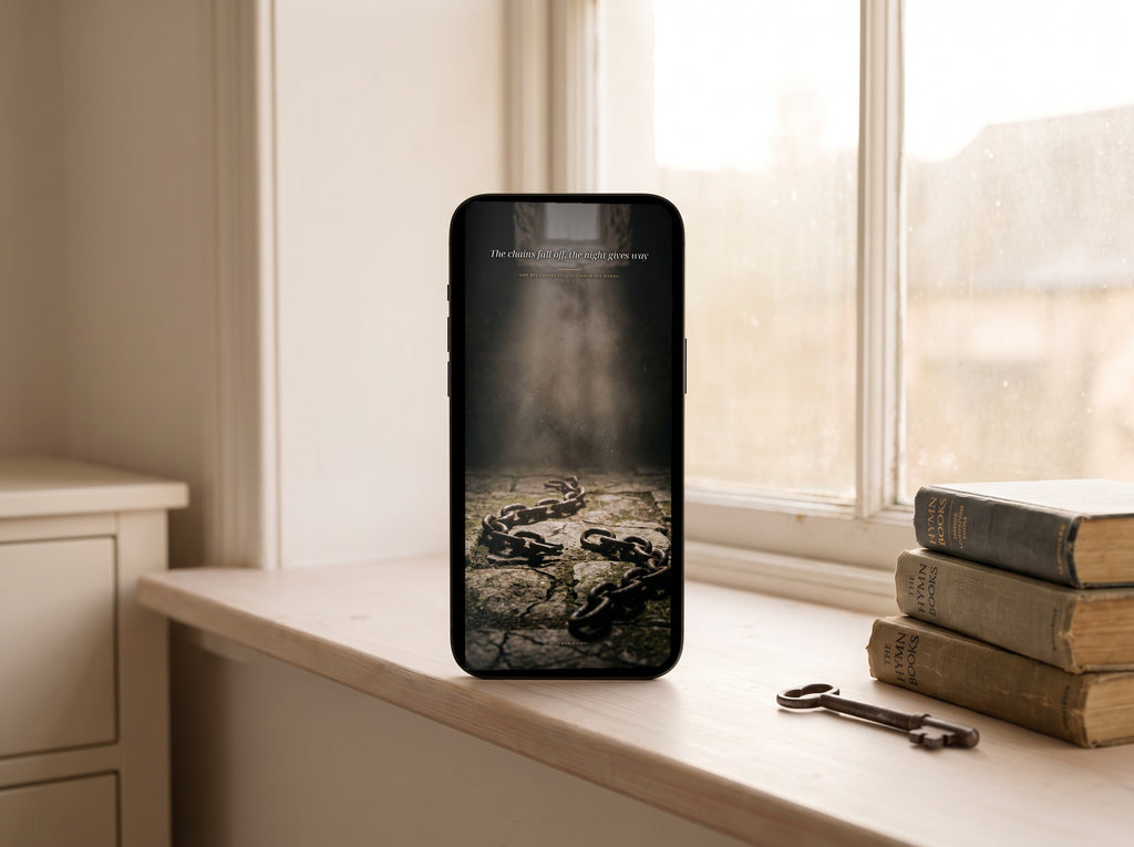 Devotional artwork as a phone wallpaper